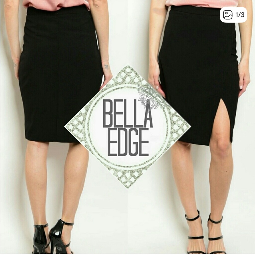 Black pencil skirt